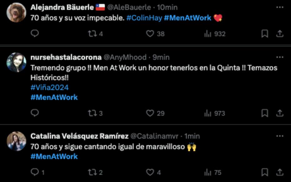 El vocalista de Men at Work se llevó diversos elogios.