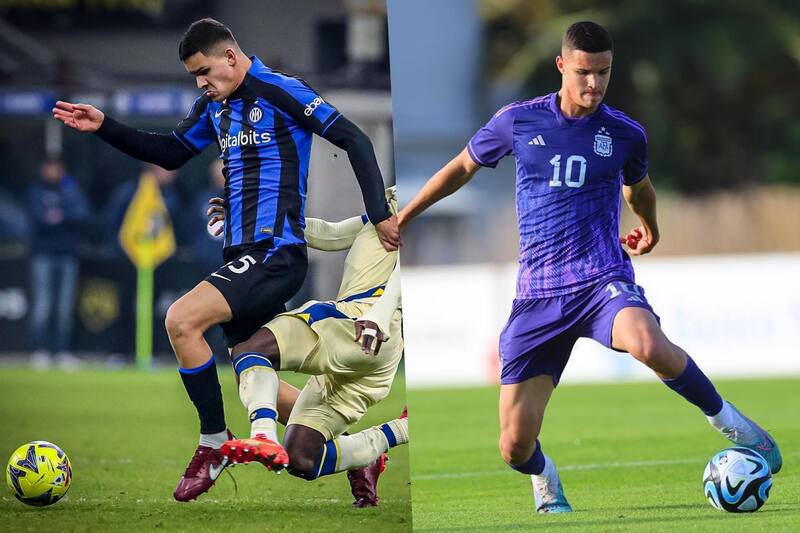 Valentín Carboni debutó profesionalmente en el Inter de Milán con 17 años.