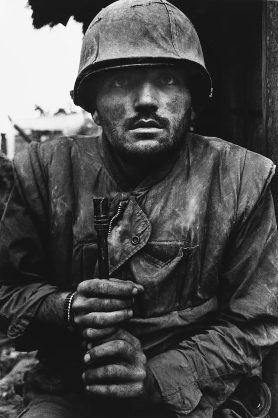 “Marine estadounidense aturdido”, tomada por Don McCullin en 1968