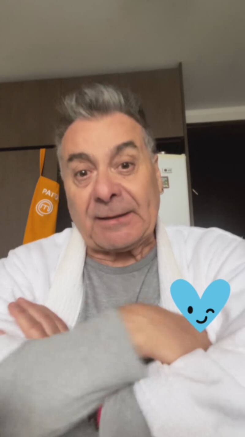 Así se veía Pato Torres en su video hablando sobre la influenza