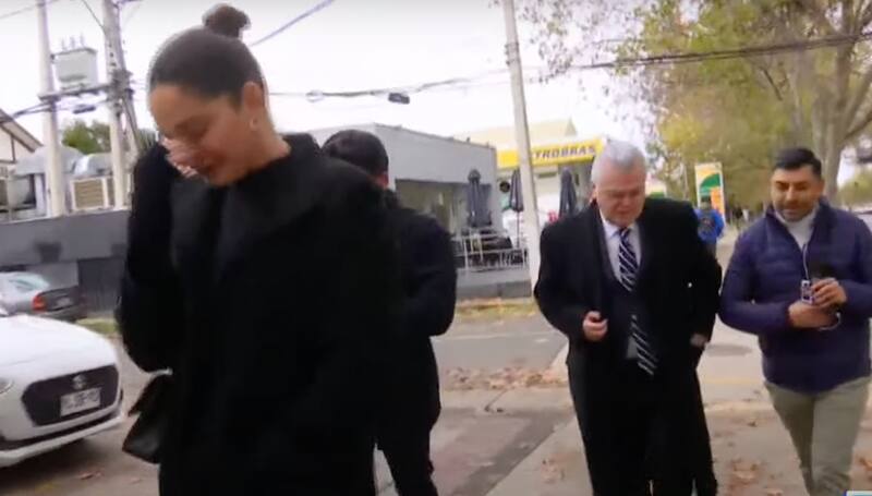 Kel Calderón rompió en llanto en velorio de Claudio Iturra.