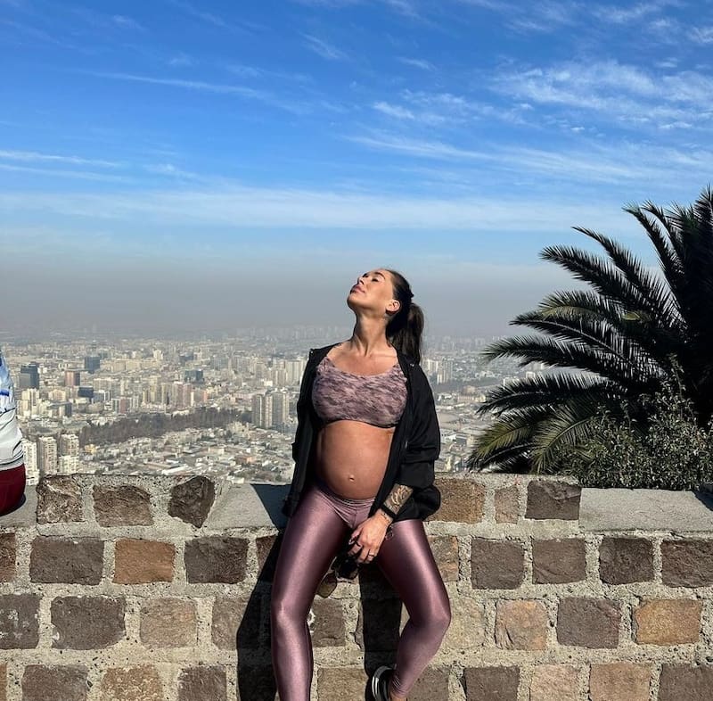 Vale Roth en el cerro San Cristóbal / Instagram