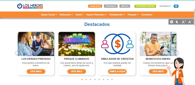 En la página web de Caja Los Héroes podrás conocer todos los descuentos que puedes obtener por estar afiliado.