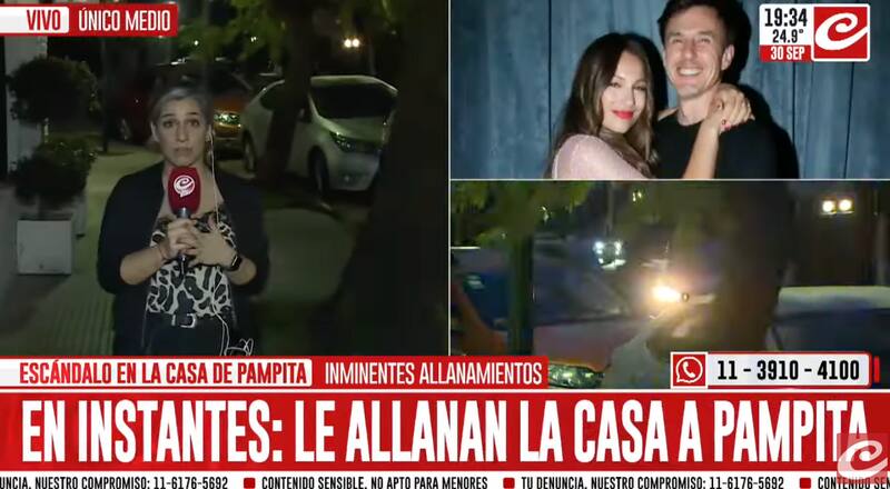 Casa de Pampita está siendo allanada.