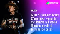 Guns N' Roses en Chile: Cómo llegar y cuánto me demoro al Estadio Nacional en micro y metro desde el terminal de buses