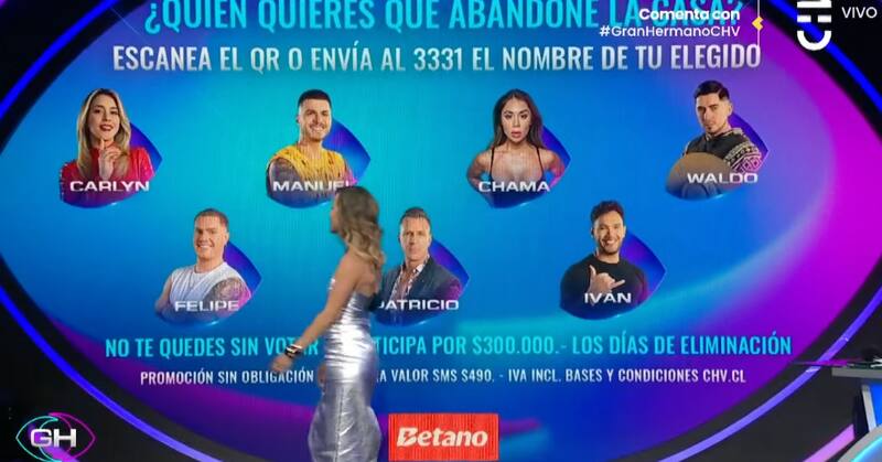Así quedó la placa de eliminación en "Gran Hermano".