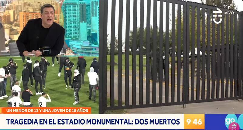 El enojo del animador por hecho ocurrido en las afueras del Estadio Monumental.