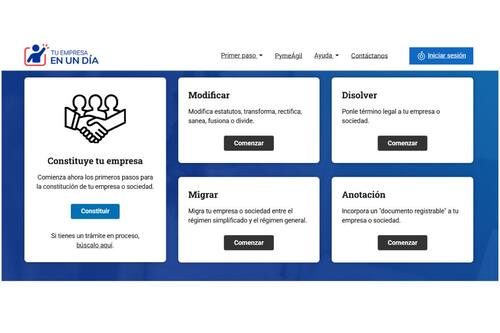 Estos son los trámites que te permite hacer la plataforma.
Créditos: Chile Atiende.