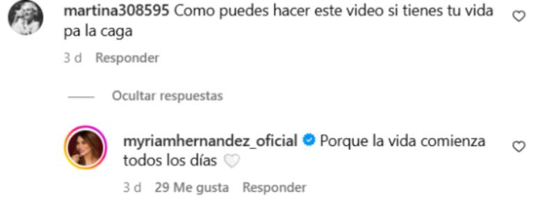 respondió desubicado comentario.