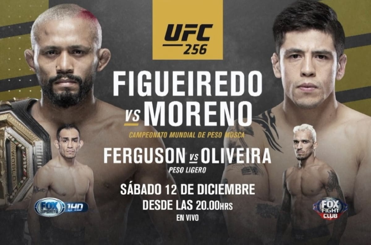 Figueiredo vs Moreno: día, horarios y cartelera completa del UFC 256