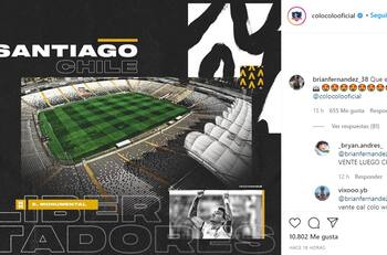 Pendiente de Colo Colo: El mensaje de Brian Fernández a Esteban Paredes