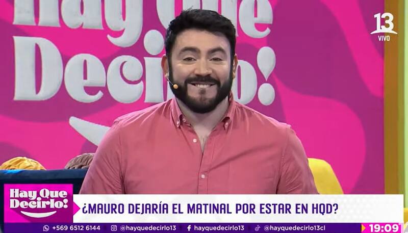 Mauricio Huentenao en "Hay que decirlo". Créditos: Pantallazo Canal 13