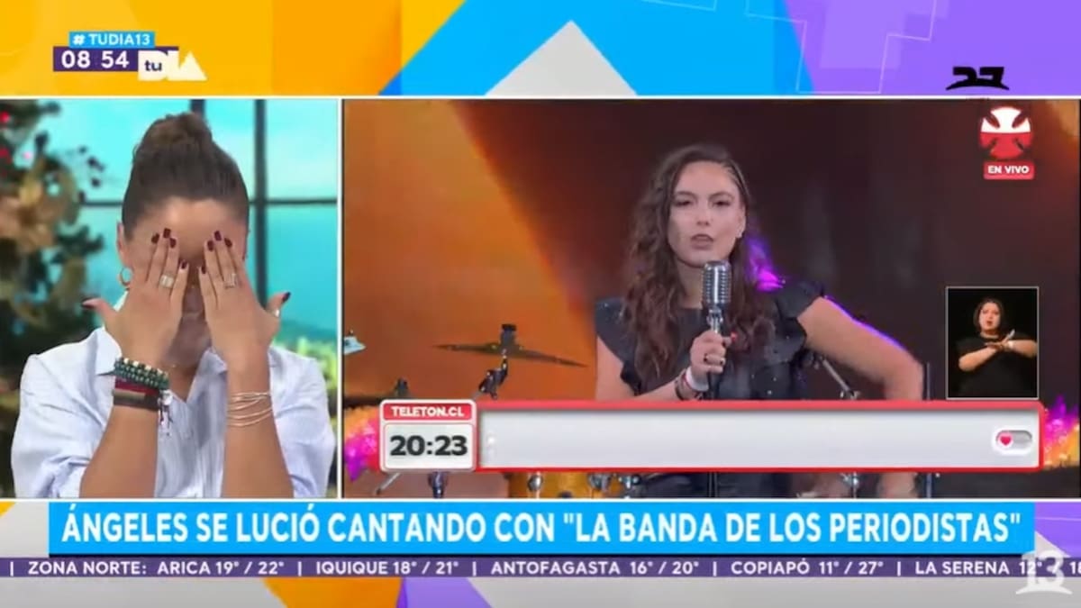 "Estaba súper nerviosa": Ángeles Araya y el especial apoyo de Rodrigo Sepúlveda previo a su presentación en la Teletón 2021