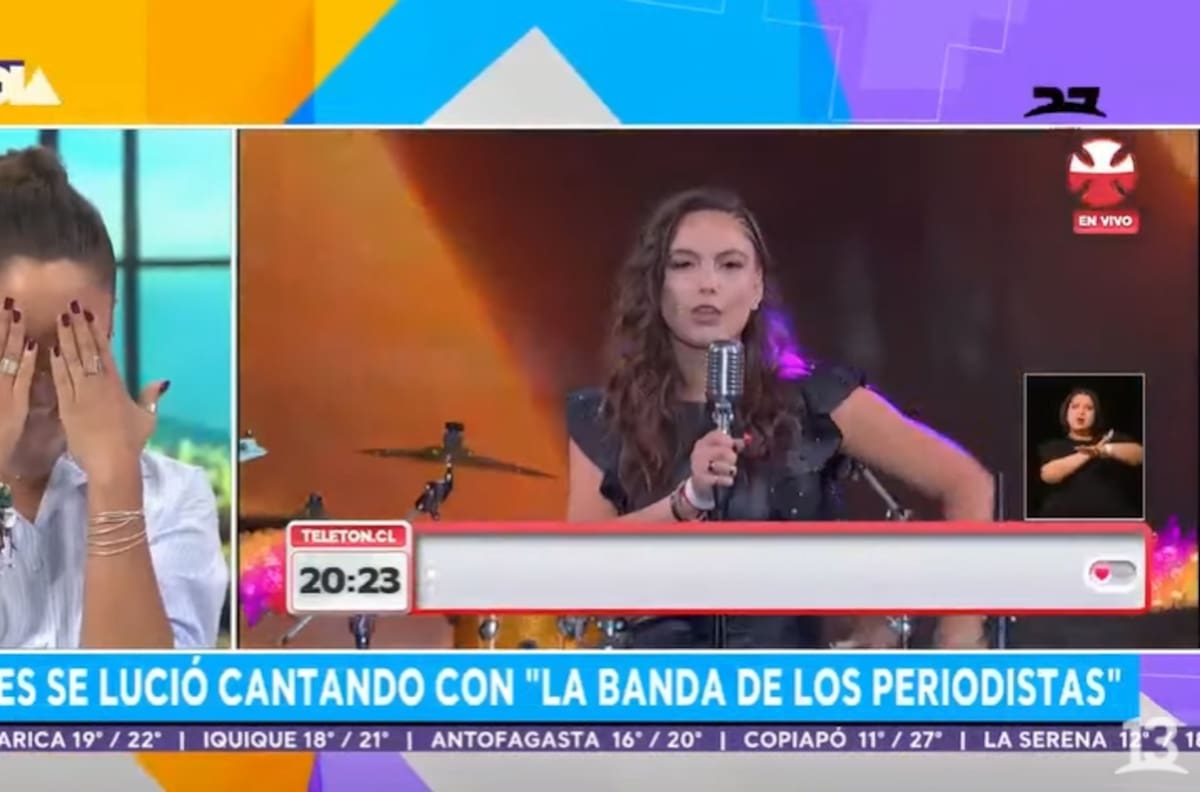 "Estaba súper nerviosa": Ángeles Araya y el especial apoyo de Rodrigo Sepúlveda previo a su presentación en la Teletón 2021