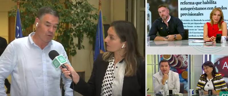 José Antonio Neme y Manuel José Ossandón en "Mucho Gusto" / Créditos: Reproducción