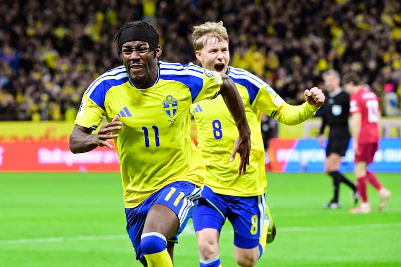 Suecia eliminó a Polonia y jugará el Mundial 2026. EFE