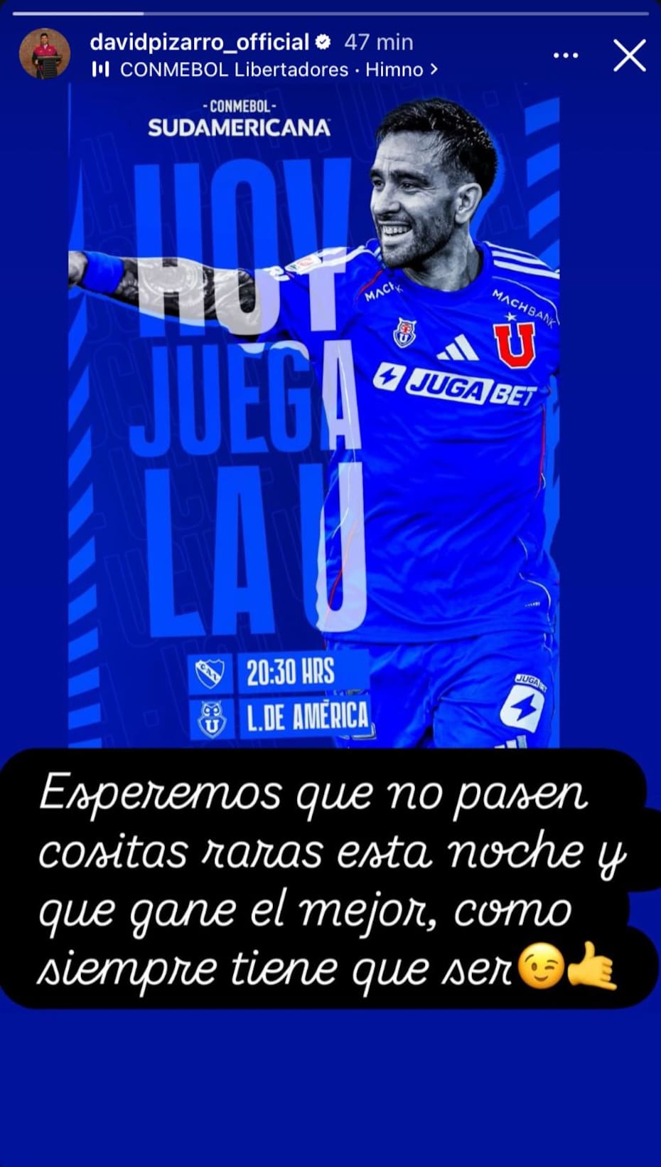 El comentario del Fantasista antes del partido de la U con Independiente.