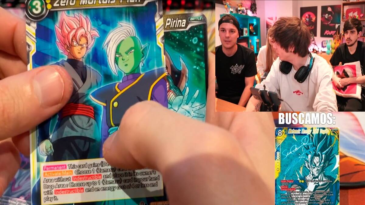 Rubius abrió dos cajas del TCG de Dragon Ball y no le salió que buscaba