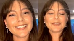 "Me la corté yo": Ángeles Araya se hizo nuevo look y se ajustó la chasquilla sola