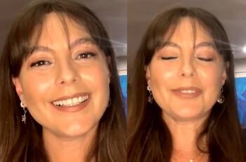 "Me la corté yo": Ángeles Araya se hizo nuevo look y se ajustó la chasquilla sola