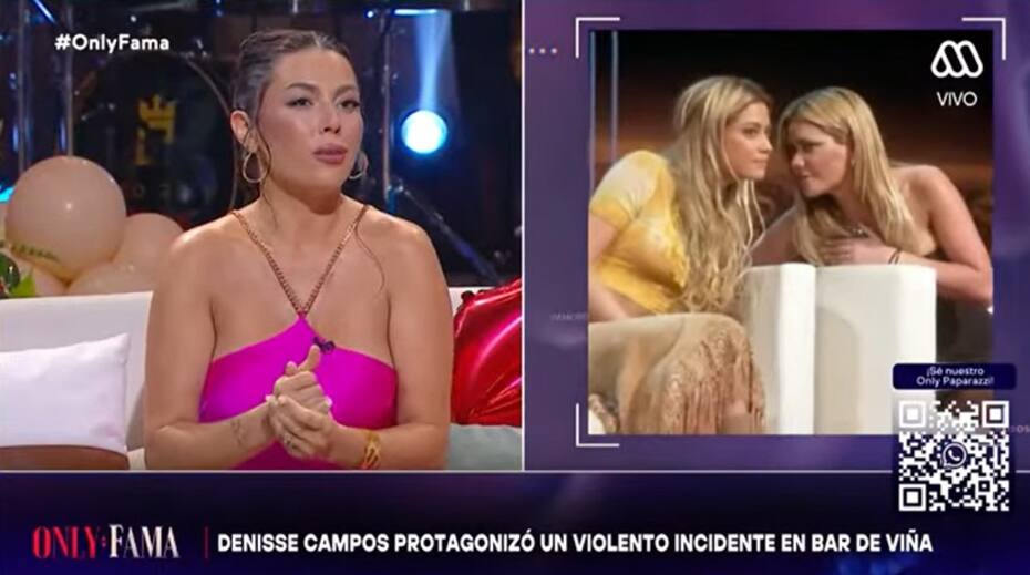 Daniela Aránguiz opinó a favor de Denisse Campos. Créditos: Captura Mega