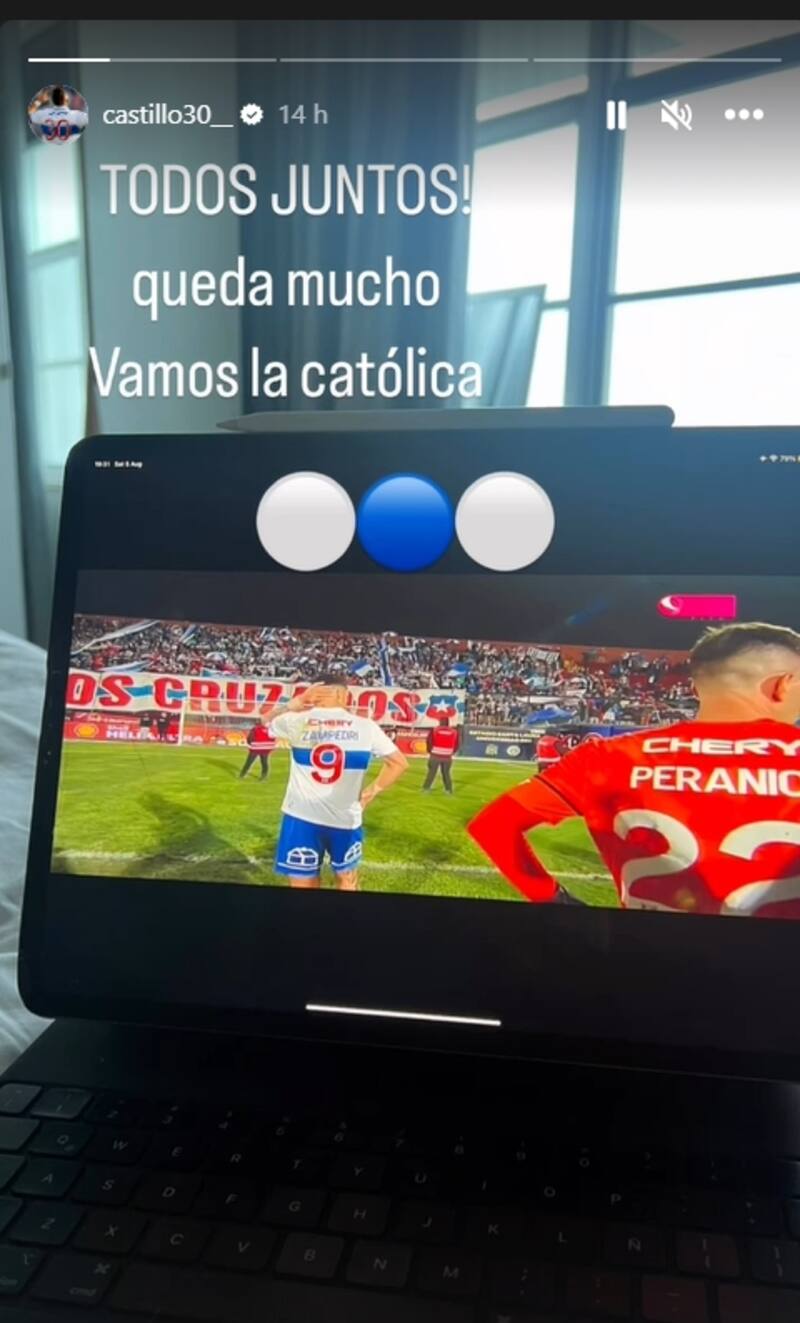 El delantero y su reconfortante mensaje a la UC.