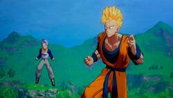 VIDEO: Dragon Ball Z: Kakarot presentó un Gohan del futuro frente a A17