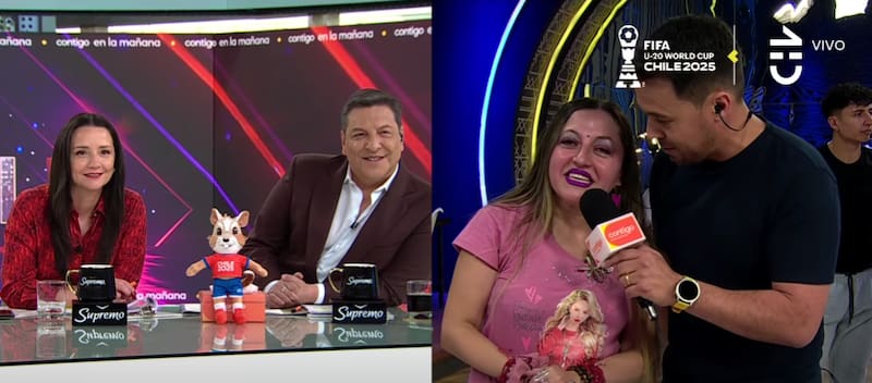 La confirmada para Fiebre de Baile respondiendo las preguntas de Contigo en la Mañana.