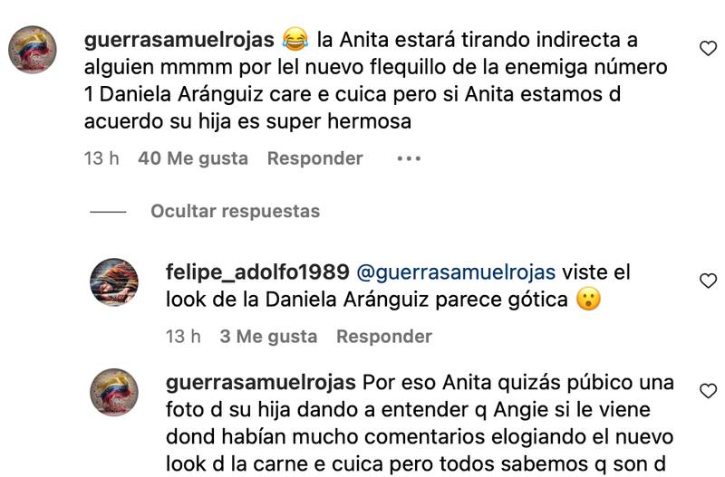 La Geigha elogia la belleza de Angie y lanza feroz palo a Daniela Aránguiz.