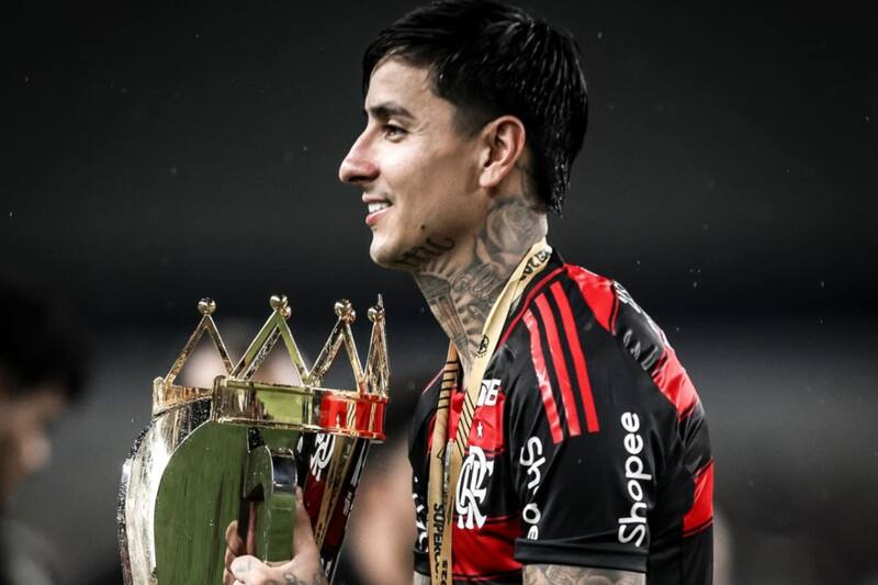 El chileno fue uno de los destacados en la obtención de la Supercopa de Brasil.