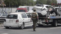 Dos choques múltiples ocurrieron en la Autopista Central: uno involucró a 8 automóviles y el otro a 5 vehículos