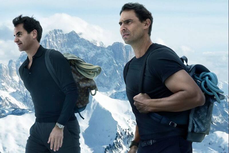 en la campaña para Louis Vuitton.