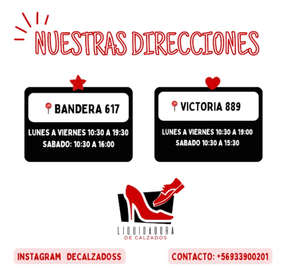 Esta funciona de lunes a sábado y desde las 10:00 horas. Créditos: @decalzadoss.