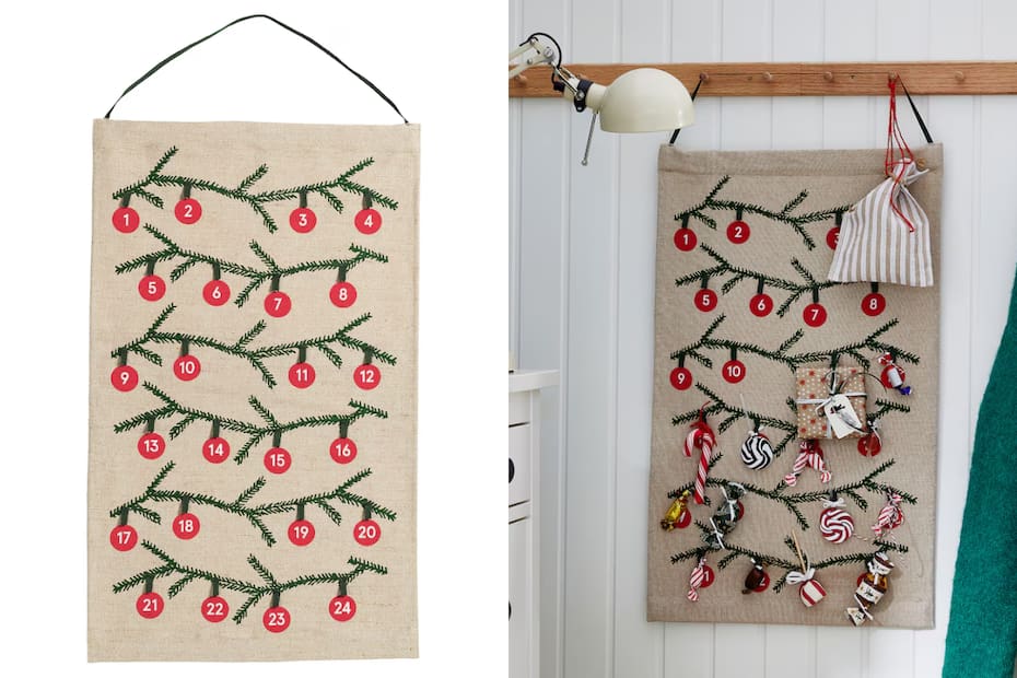 Cuenta los días hasta Navidad con este encantador calendario de adviento.