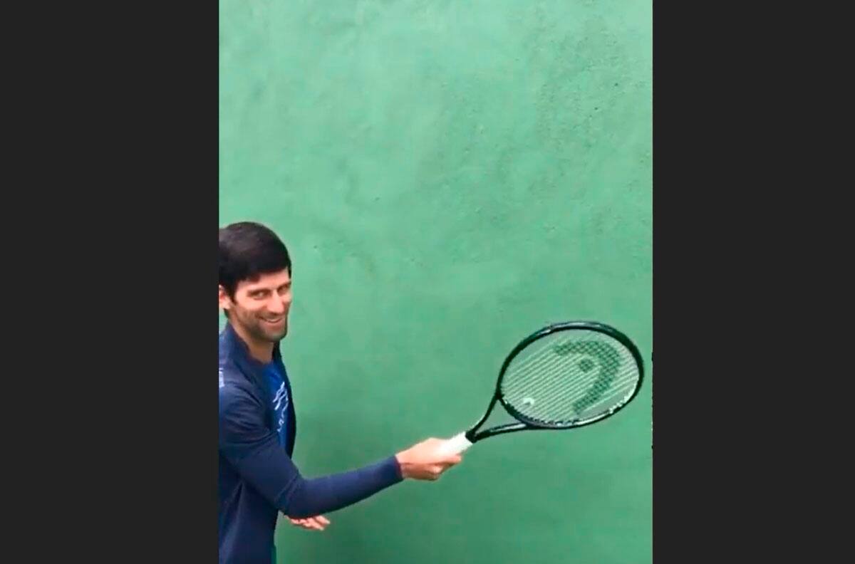 ¿Suficientemente bueno?: Novak Djokovic aceptó el desafío de Roger Federer