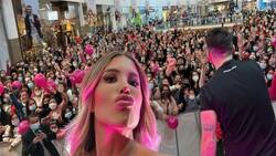 Coté López impactó con cambio de look y dejó la grande en masivo lanzamiento de su nueva tienda