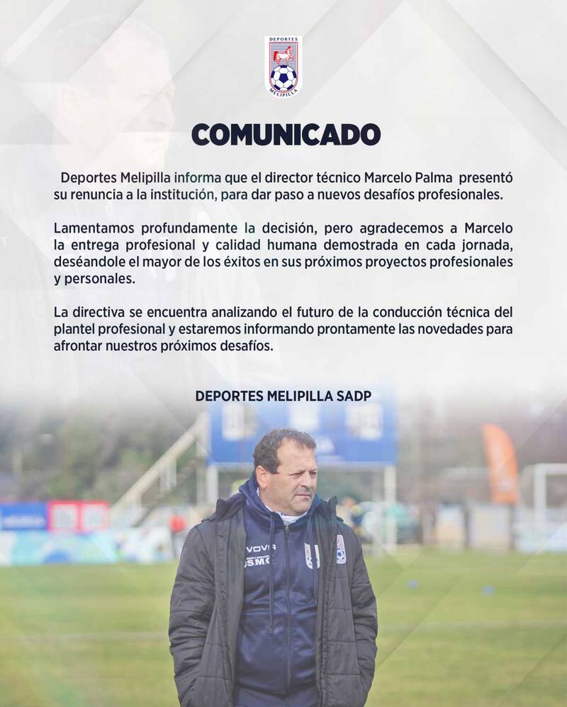 Sale Marcelo Palma esta jornada.