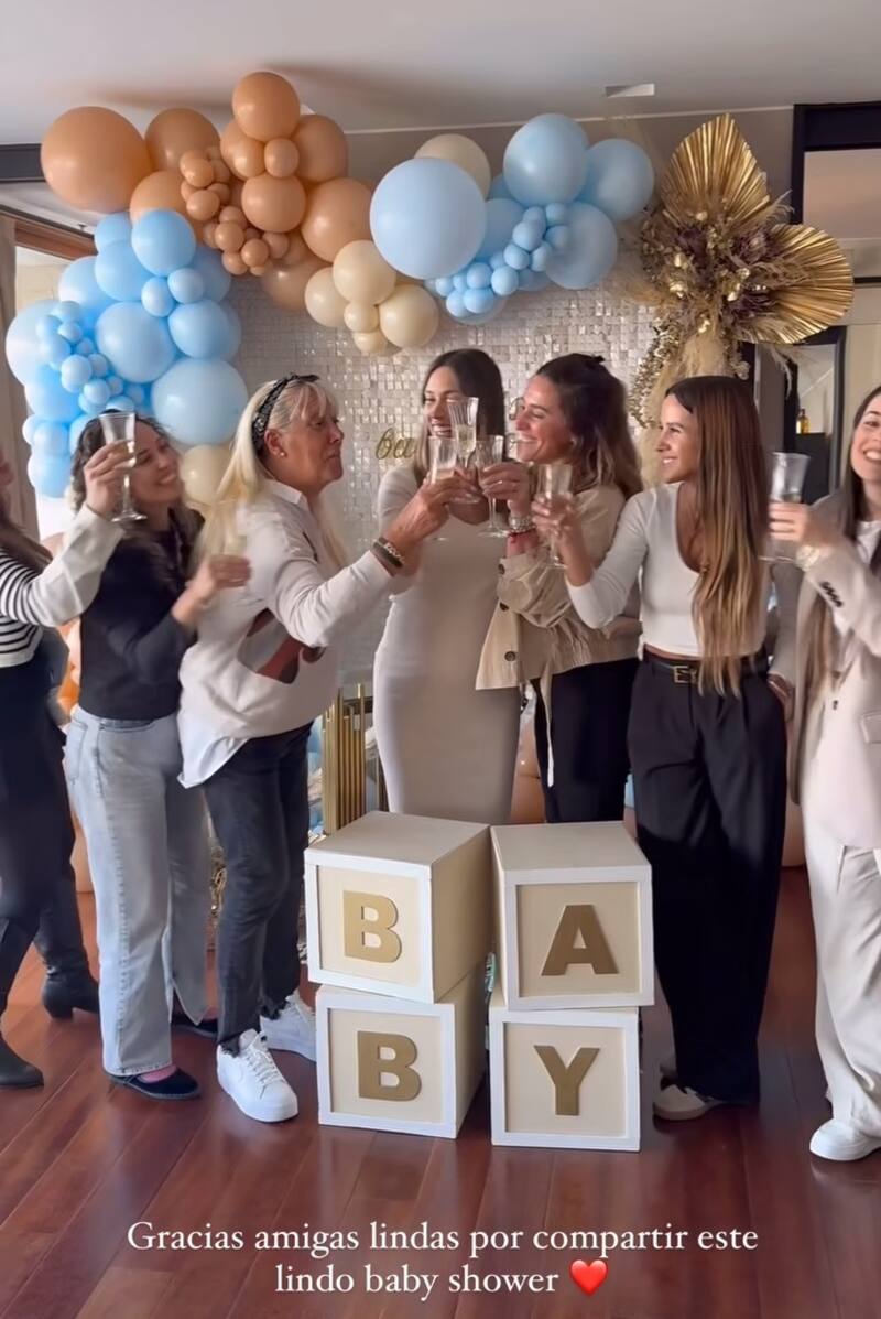 Vanesa Borghi en su baby shower. Créditos: Instagram