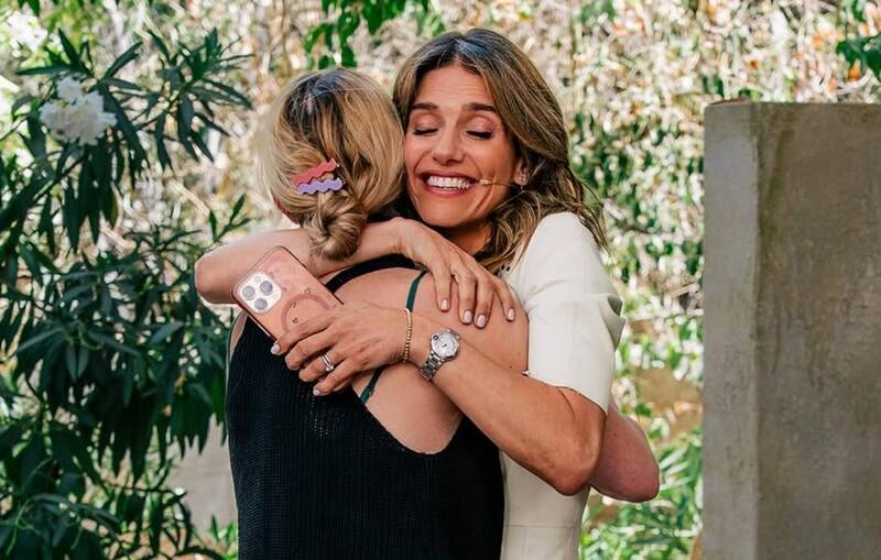 compartió varias imágenes de su día de su despedida en el matinal.