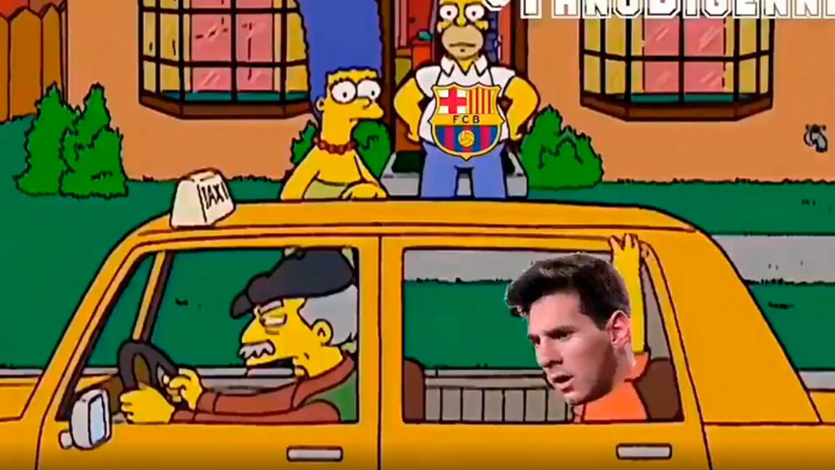 Los Simpson lo predijeron: La genial sátira de la salida de Messi del Barcelona