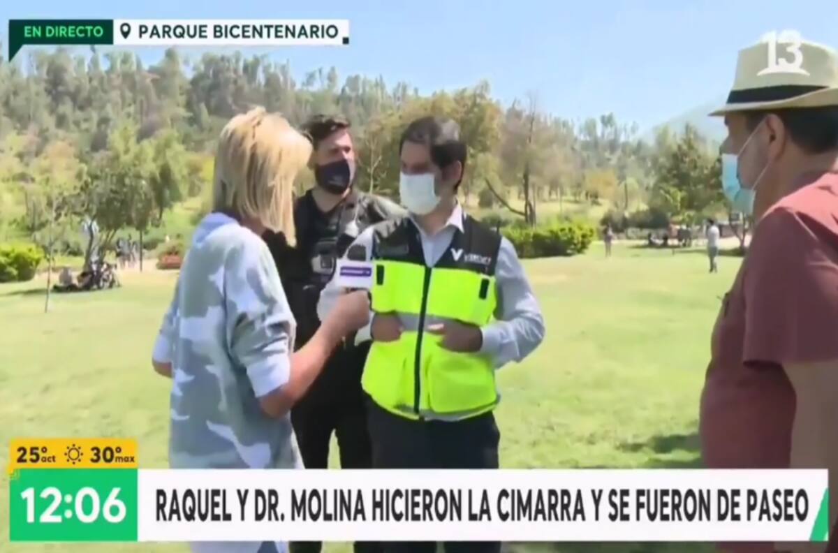 Raquel Argandoña fue fiscalizada en vivo por no respetar medidas sanitarias