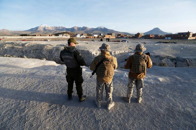 Revisa el mapa de los lugares en los que se encuentran los militares en la frontera. Créditos: ATON
