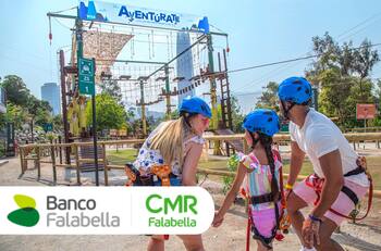 Banco Falabella te da un 20% de descuento en tus entradas al Parque Aventura