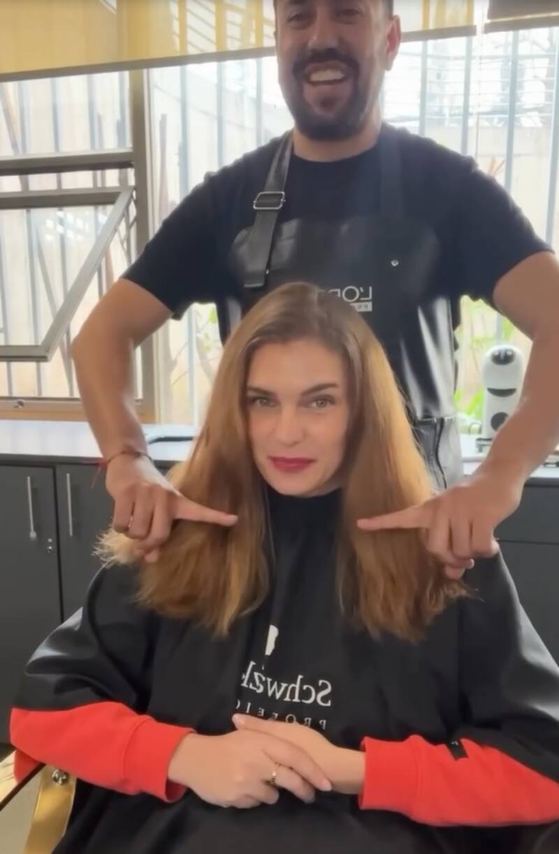 Josefina Montané quedó feliz con su nuevo look. Créditos: Instagram