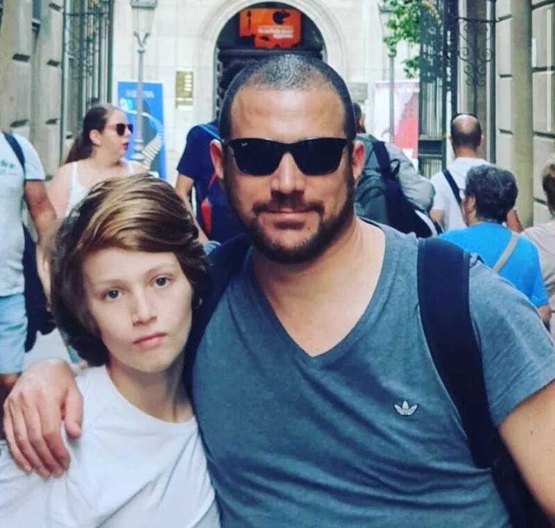 El animador junto a su hijo / Instagram