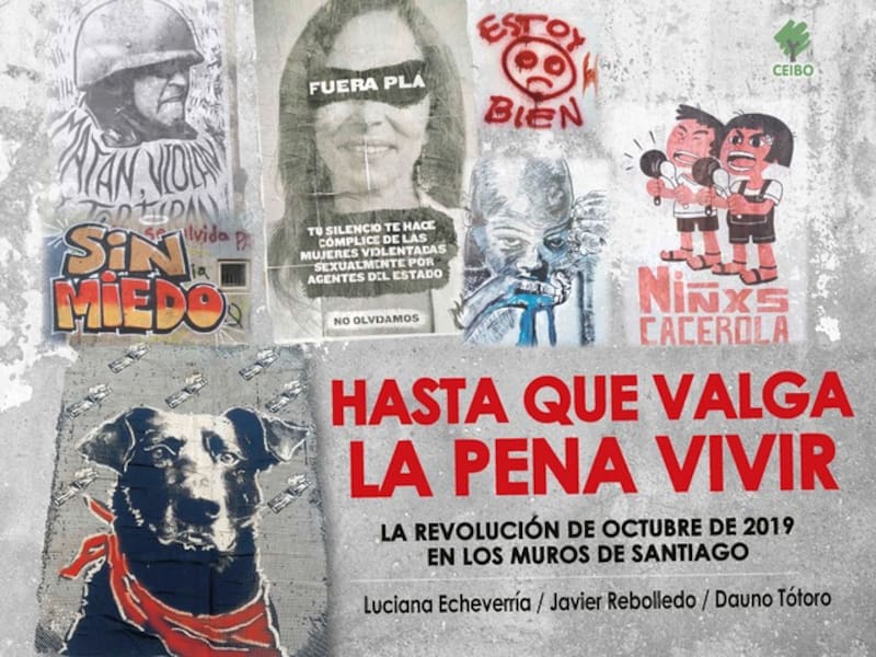 Esta es la portada del recopilatorio de mensajes y alusiones al Estallido Social.