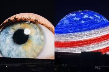 Así es la nueva atracción de Las Vegas: Una esfera LED de 54 mil metros cuadrados