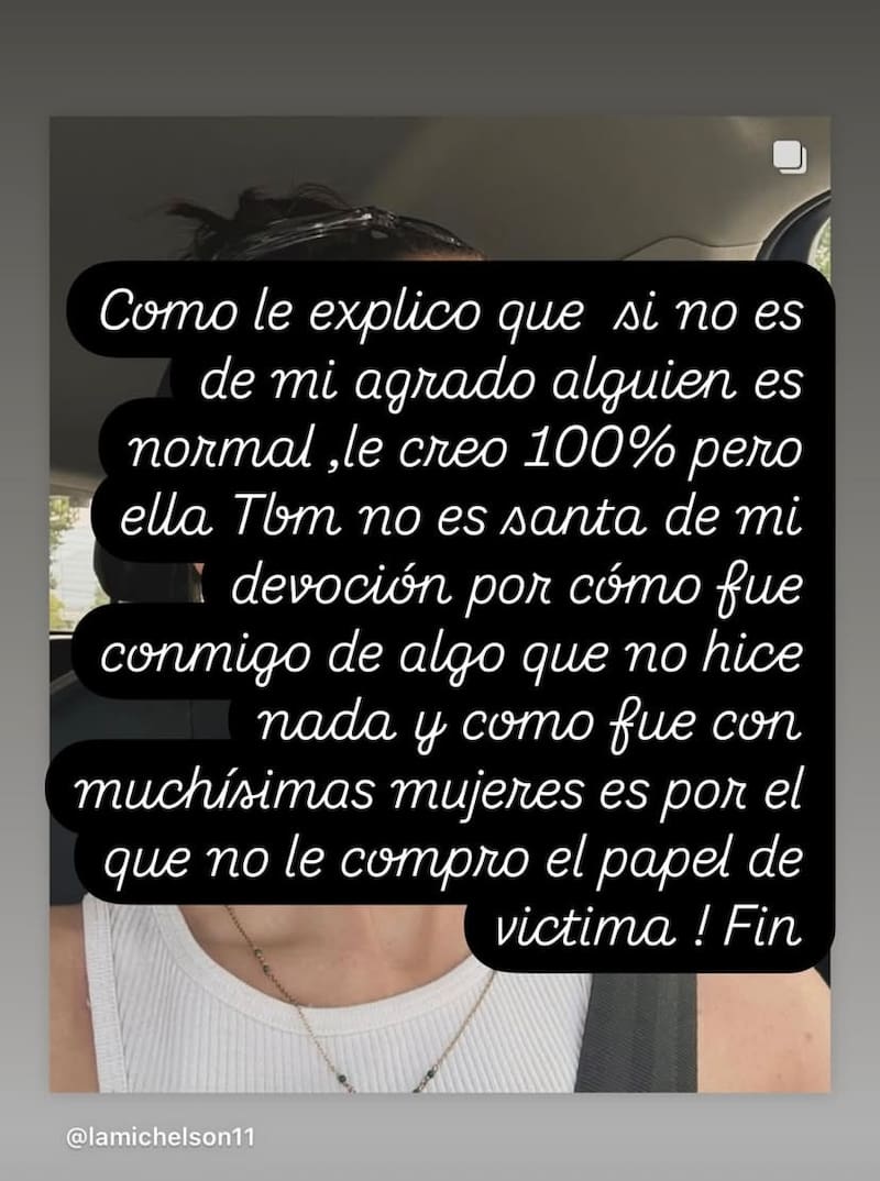 reveló antigua rencilla con Faloon Larraguibel.