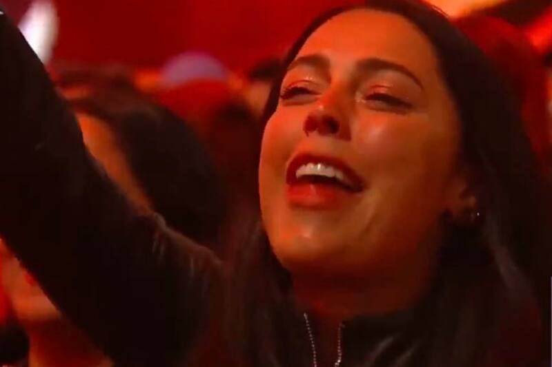 El hecho ocurrió durante la rutina de Pamela Leiva. Créditos: Twitter.