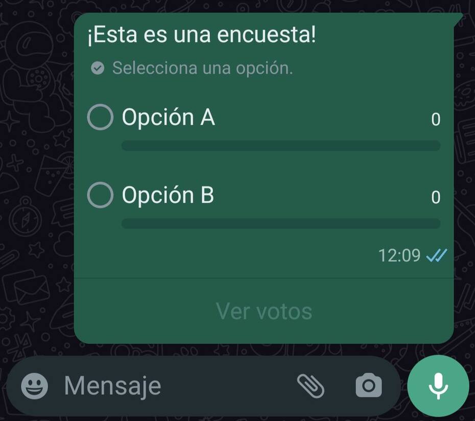 Así se verá tu encuesta una vez realizada. Créditos: Tecno Game.